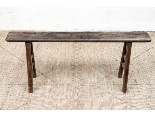 Antique Asian Wood Bench