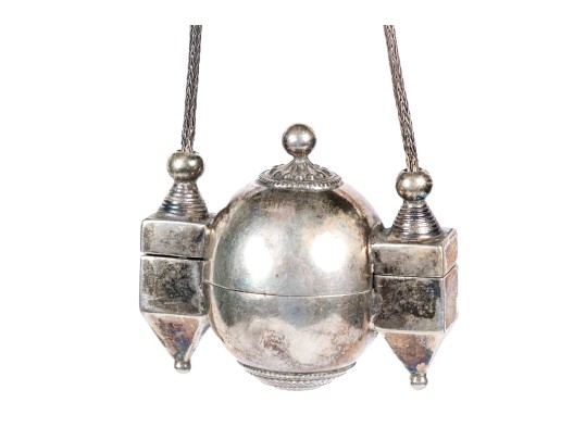 Indian Silver Lingam Box 