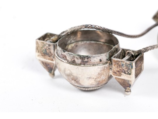 Indian Silver Lingam Box 