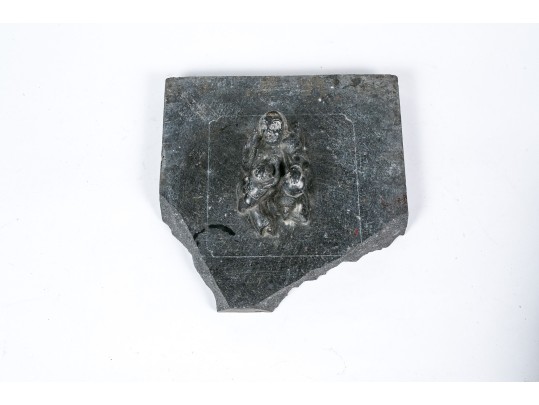 Asian Stone Figural Relief Plaque