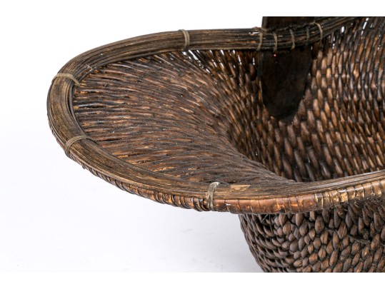 Two Asian Woven Baskets
