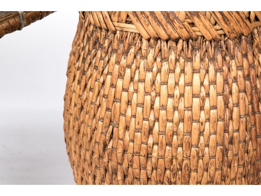 Two Asian Woven Baskets