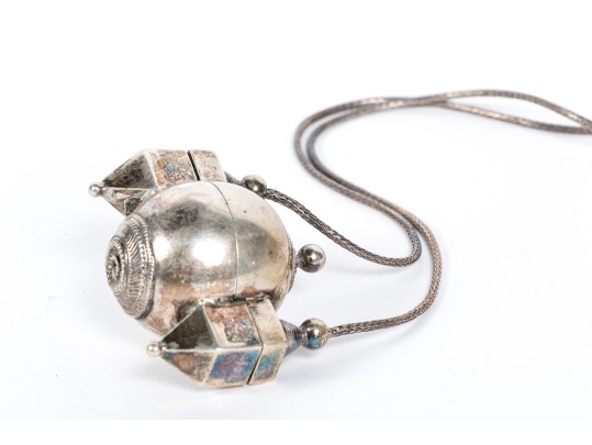 Indian Silver Lingam Box 