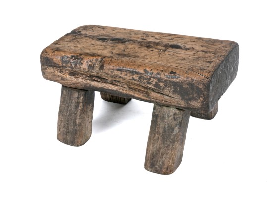 Antique Asian Wood Stool