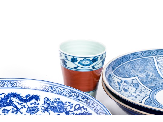 Large Collection Of Chinese Blue And White Porcelains