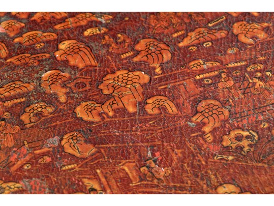 Antique Chinese Lacquered And Decorated Box