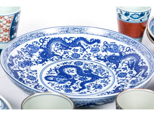 Large Collection Of Chinese Blue And White Porcelains
