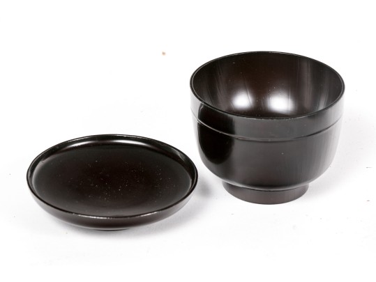 Collection Of Asian Lacquered Bowls, Boxed