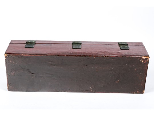 Antique Asian Leather Covered Box