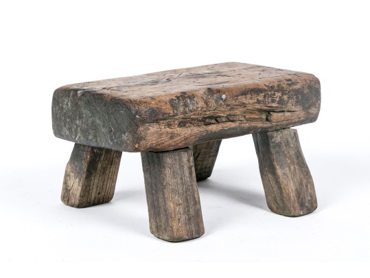 Antique Asian Wood Stool