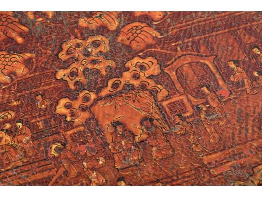 Antique Chinese Lacquered And Decorated Box