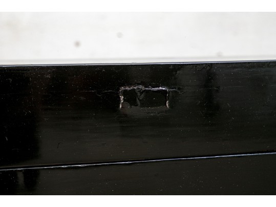 Vintage Chinese Black Lacquered Trunk