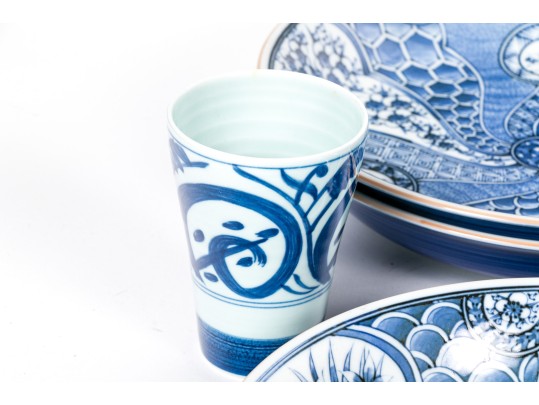 Large Collection Of Chinese Blue And White Porcelains