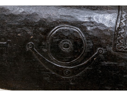 Antique African Tribal Large Scale Sculpture- Figure On Horseback