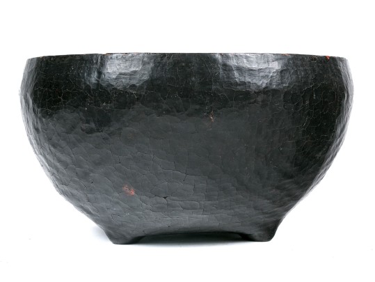 Asian Lacquered Woven Bowl