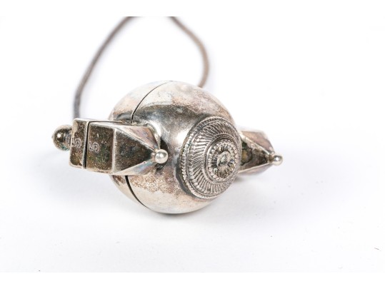 Indian Silver Lingam Box 