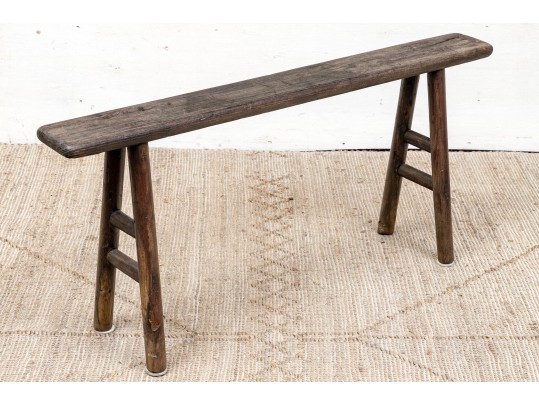Antique Asian Wood Bench