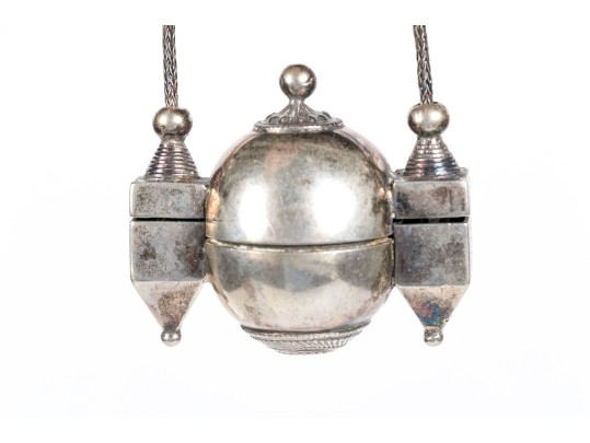 Indian Silver Lingam Box 