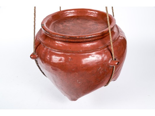 South Asian Lacquered Lidded Bowl 