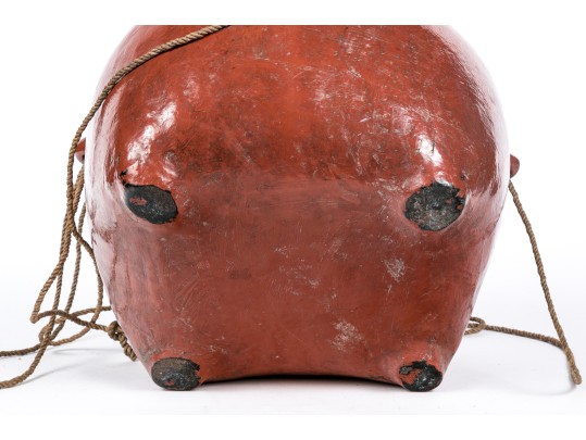 South Asian Lacquered Lidded Bowl 