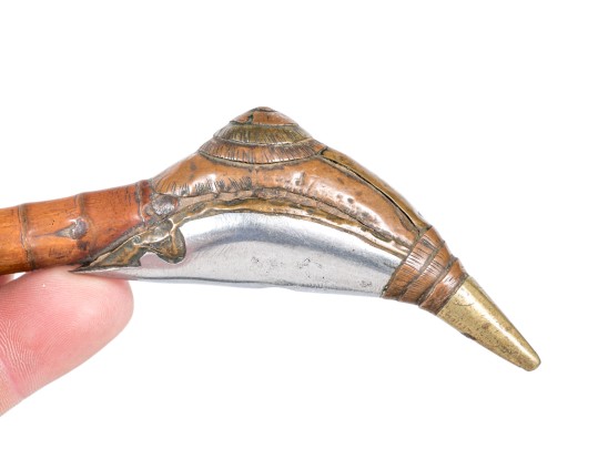 South Asian Decorated Bamboo Shaft On Stand