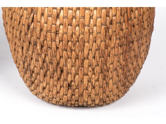 Two Asian Woven Baskets