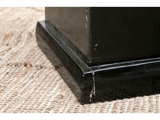 Vintage Chinese Black Lacquered Trunk