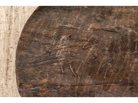 African Tribal Carved Table 