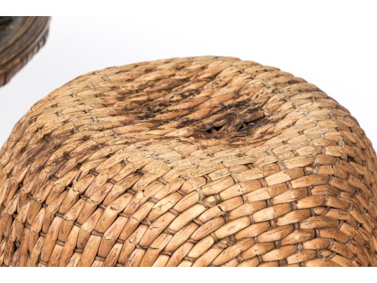 Two Asian Woven Baskets