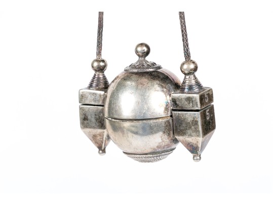 Indian Silver Lingam Box 