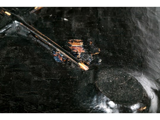 Asian Lacquered Woven Bowl