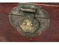 Antique Asian Leather Covered Box