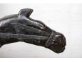 Antique African Tribal Large Scale Sculpture- Figure On Horseback