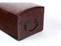 Antique Asian Leather Covered Box