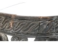 Carved Tribal Wooden Demilune Object