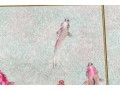 Chinese Watercolor Diptych On Paper, Fish Swimming