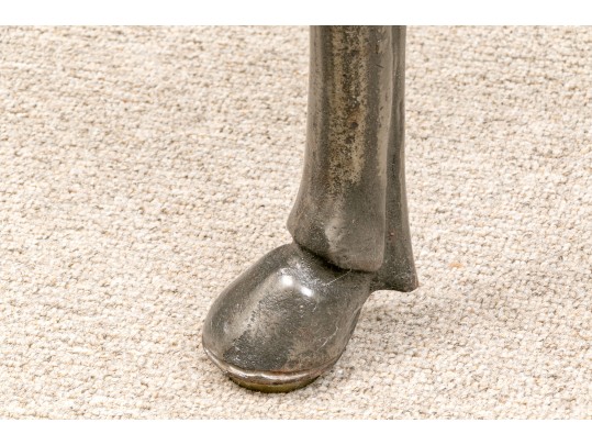 Fabulous Horse Finial Glass Coffee Table