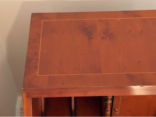 Diminutive Slant Front Marquetry Inlaid Secretary