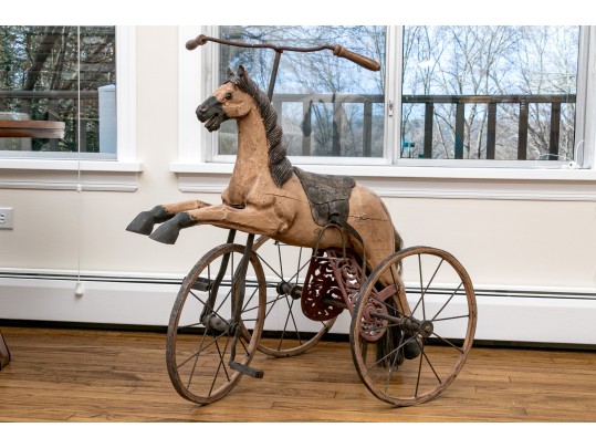 Whimsical Vintage Horse Tricycle