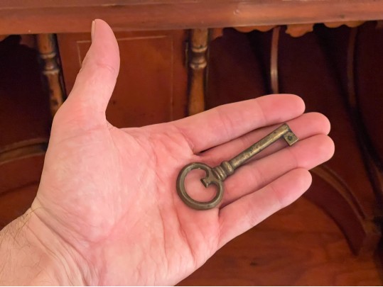 Diminutive Slant Front Marquetry Inlaid Secretary