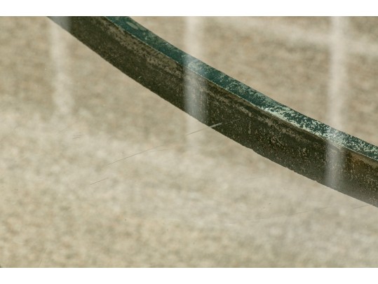 Fabulous Horse Finial Glass Coffee Table