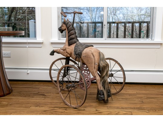 Whimsical Vintage Horse Tricycle