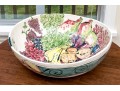 Large Italian Hand Painted Fruit Bowl