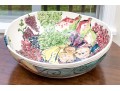 Large Italian Hand Painted Fruit Bowl