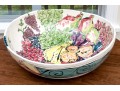 Large Italian Hand Painted Fruit Bowl
