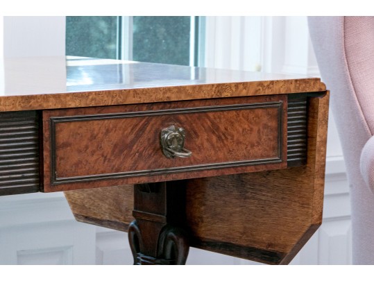 Marvelously Crafted Drop Leaf Library Table