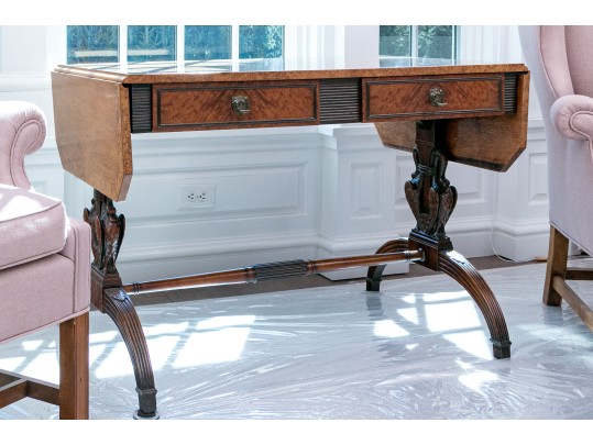 Marvelously Crafted Drop Leaf Library Table