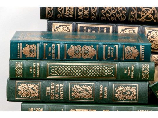 Collection Of 50 Leather Bound Books