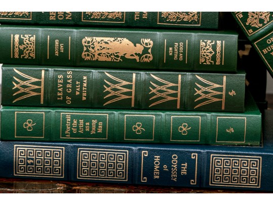 Collection Of 50 Leather Bound Books