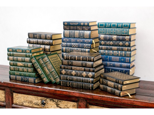 Collection Of 50 Leather Bound Books